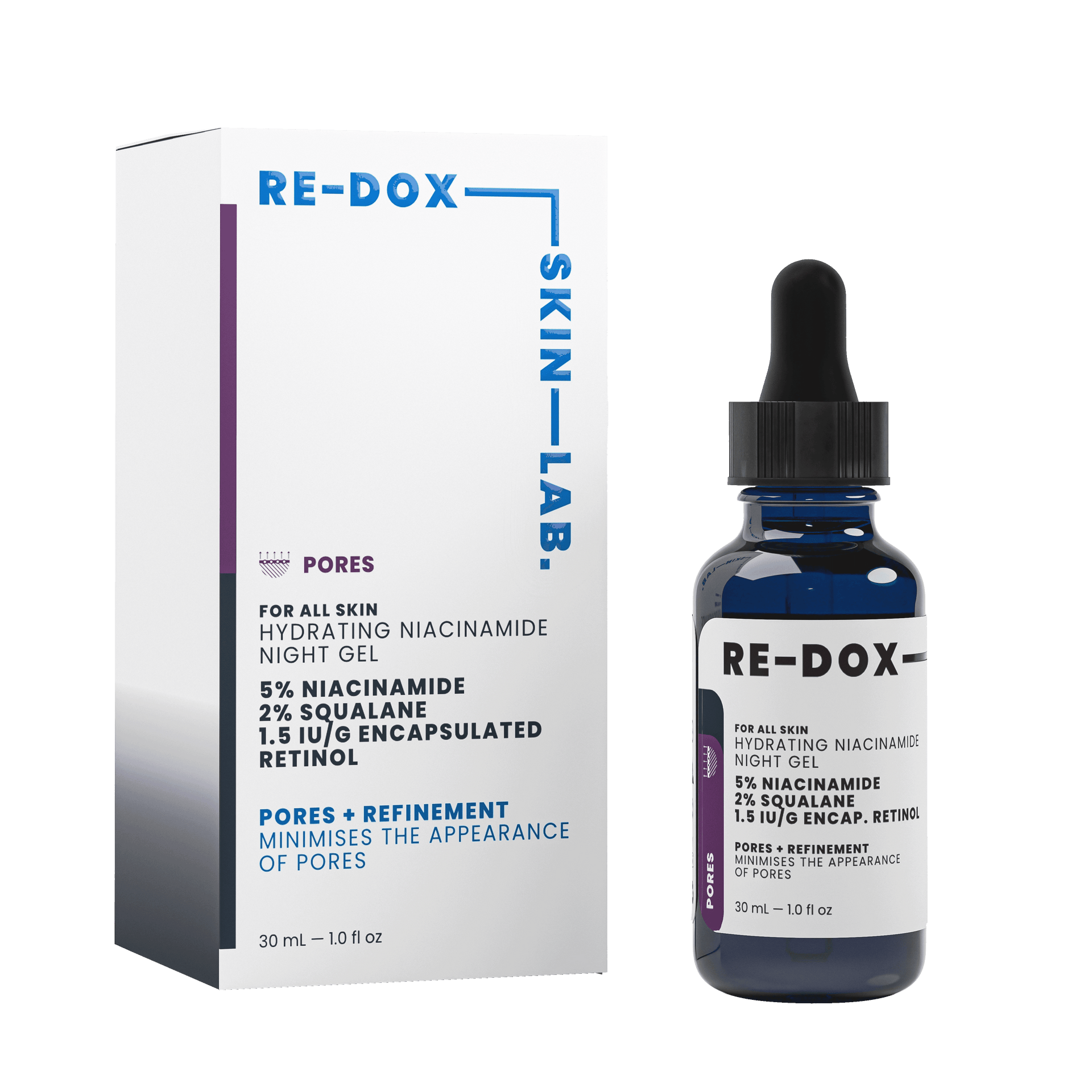 Hydrating Niacinamide Night Gel Pores – RE-DOX SKIN LAB